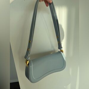 Elegant Joy Shoulder JW Pei Bag - Steel Blue